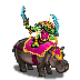 Saurian on a Hippo, with crappy shading