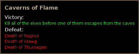 final objective of Caverns of Flame