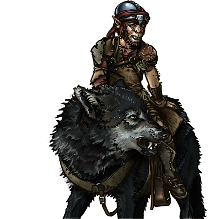 Basically the dire wolf rider with a changed light tint