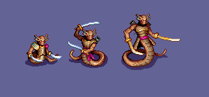 Desert nagas by Mechanical.