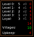Upkeep tooltip