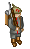 Scaled up version of the german infantry