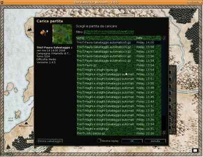 Green lines in savegame load dialog