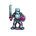 With a full plate of armor