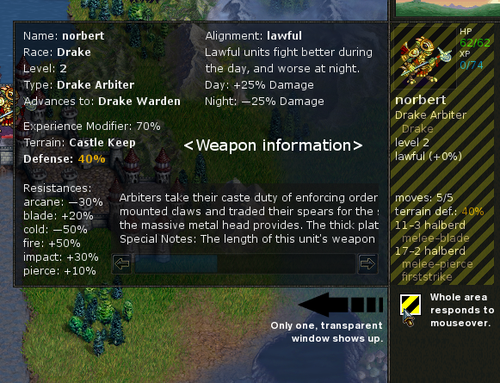 Example of a single tooltip for a Drake Arbiter.