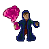 This one is rather unfinished. My attempt at thinking up a 'magic' type unit for the Falnath.. it's more of an Alchemist. Poison ranged, I think (thus the potion - which looks sadly like a bouquet. Not to mention that his cloak looks like bellbottom pants. ). Quite unfinished. I'm not sure how I feel about it.