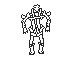 A beign from another dimension's skeleton sketch