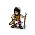 This is the peasant of my new ivrim faction which i uploaded 1 weeks ago. It has a shovel and a sword on the belt, which is animated drawn prior to an attack