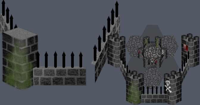 Work in progress.  The floor you see here is just a temporary stand-in, based on an existing in-game floor, and is not intended to be the final floor for this castle.  Suggestions for what the floor should look like are also welcome.