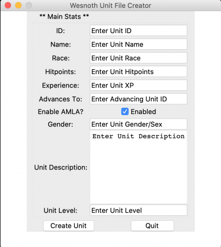 GUI interface