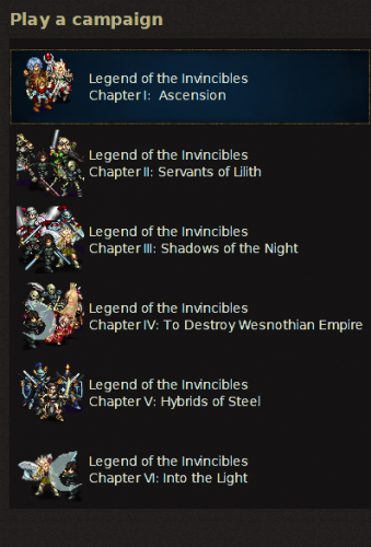 Legend of the Invincibles 2.2.7 on Wesnoth 1.8.6